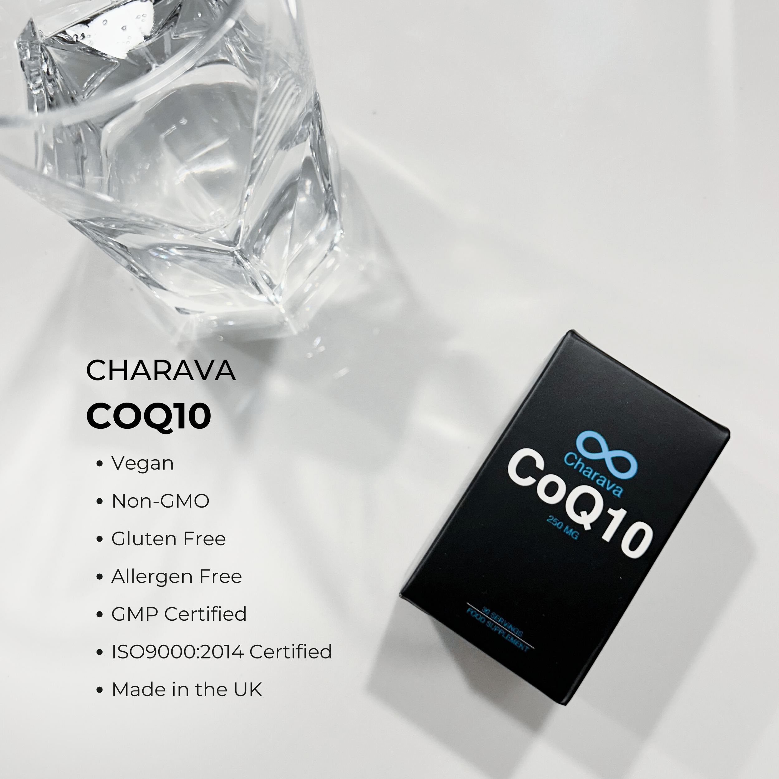 charava coq10 vegan nogmo made in uk